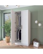 Armadio BA187 - 4560 bianco - 90 x 210 x 57,5 cm