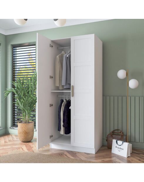 Armario BA187 - 4560 blanco - 90 x 210 x 57,5 cm