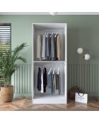 Armadio BA187 - 4560 bianco - 90 x 210 x 57,5 cm
