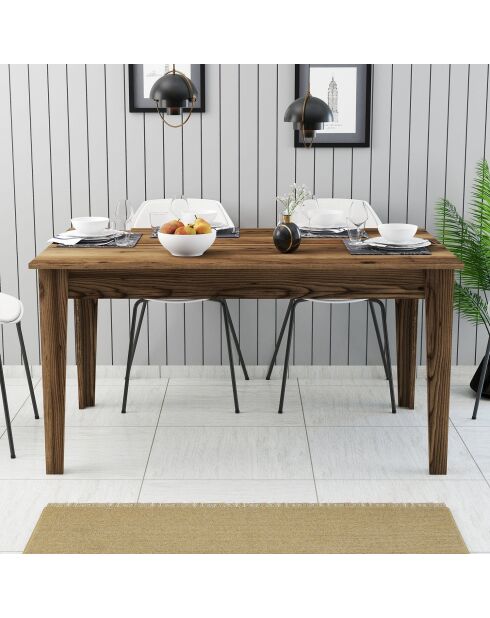 Walnotenhouten eettafel Milan 516 - 145x75x88 cm