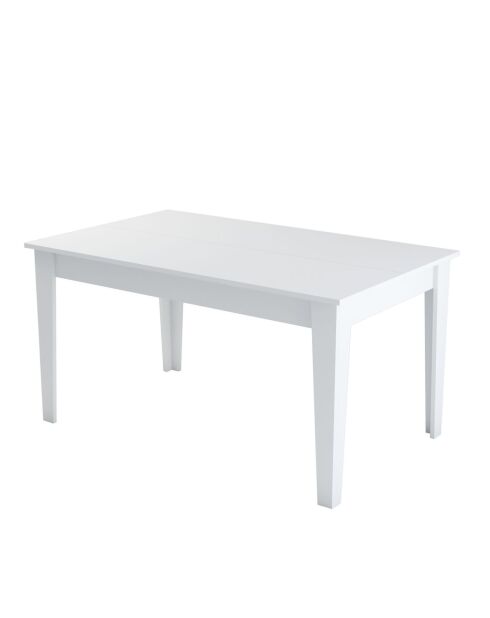 Witte eettafel Milan 519 - 145x75x88 cm