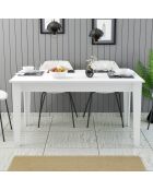 Weißer Esstisch Milan 519 - 145x75x88 cm