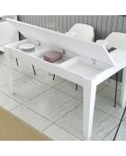 Weißer Esstisch Milan 519 - 145x75x88 cm