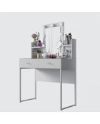 Mesa de maquillaje BJ145 - 3825 blanca - 90x136,8x40 cm