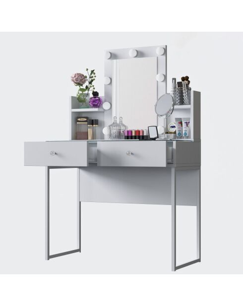 Mesa de maquillaje BJ145 - 3825 blanca - 90x136,8x40 cm