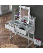 Mesa de maquillaje BJ145 - 3825 blanca - 90x136,8x40 cm