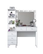 Mesa de maquillaje BJ128 - 3438 blanca - 110 x 141,8 x 40 cm