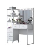 Mesa de maquillaje BJ128 - 3438 blanca - 110 x 141,8 x 40 cm
