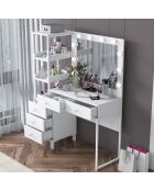 Mesa de maquillaje BJ128 - 3438 blanca - 110 x 141,8 x 40 cm