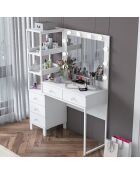 Mesa de maquillaje BJ128 - 3438 blanca - 110 x 141,8 x 40 cm