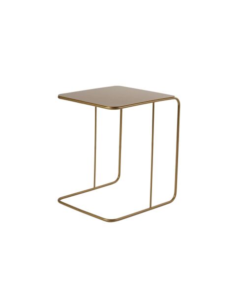 Mesa auxiliar dorada Shb-011-A - 47x46x57 cm