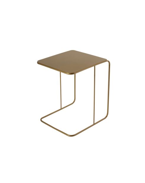 Mesa auxiliar dorada Shb-011-A - 47x46x57 cm