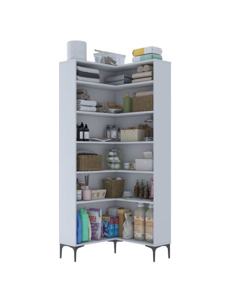 Armoire de toilette KC106 - 4703 blanc - 80 x 198,6 x 25 cm