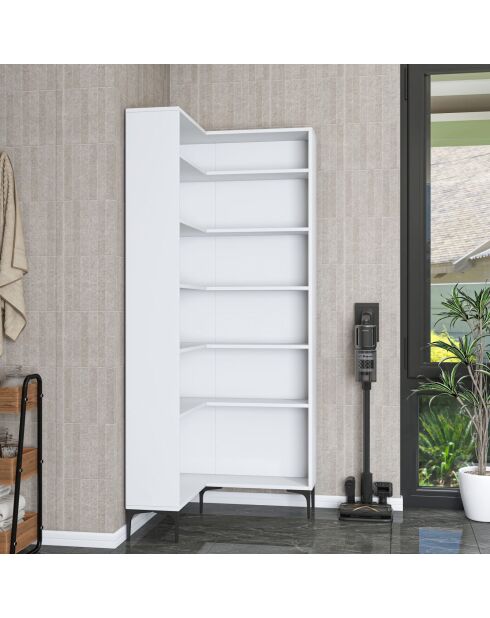 Armoire de toilette KC106 - 4703 blanc - 80 x 198,6 x 25 cm