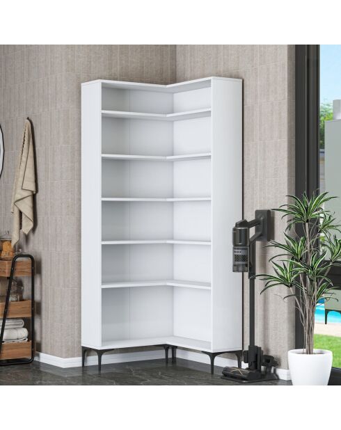 Armoire de toilette KC106 - 4703 blanc - 80 x 198,6 x 25 cm