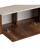 Nexus tv-meubel travertijn/barok/goud walnoot - 180x30x45 cm