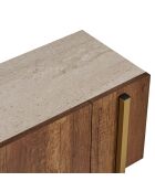 Nexus tv-meubel travertijn/barok/goud walnoot - 180x30x45 cm