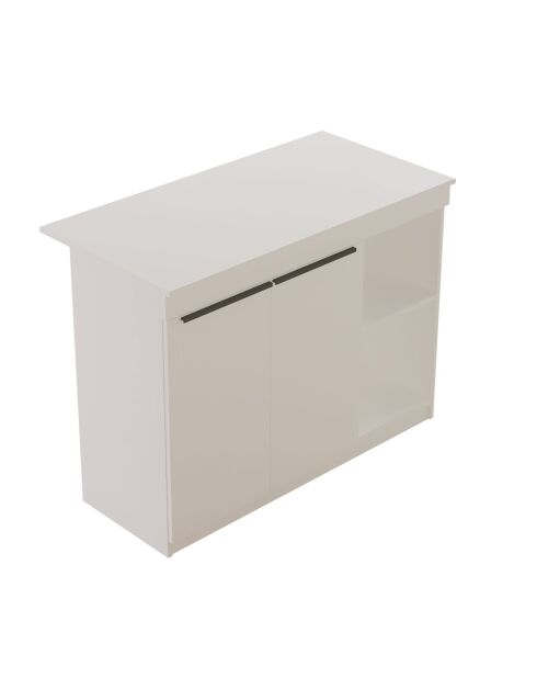 OR2-W witte keukentafel - 120x88,2x60 cm