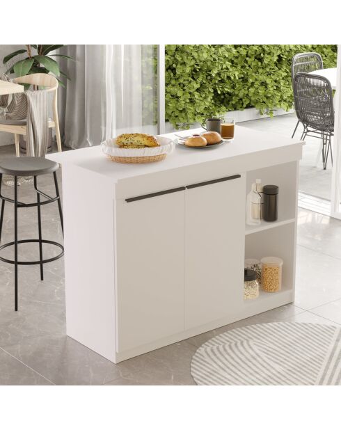 OR2-W witte keukentafel - 120x88,2x60 cm