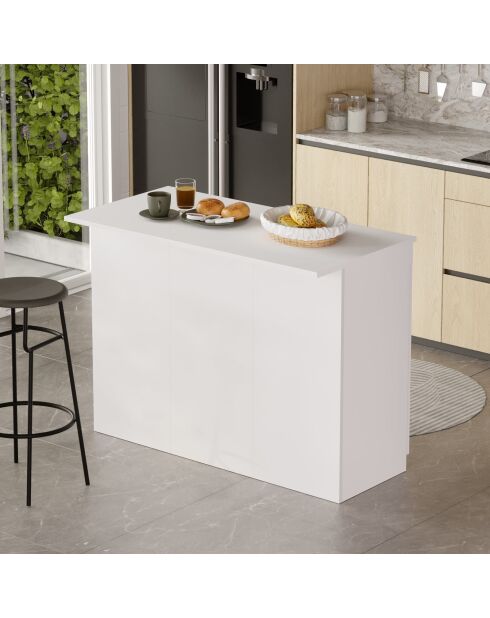 OR2-W witte keukentafel - 120x88,2x60 cm
