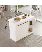 OR2-W witte keukentafel - 120x88,2x60 cm