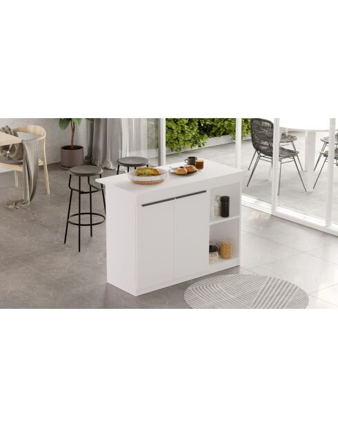 OR2-W witte keukentafel - 120x88,2x60 cm