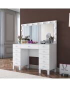 BJ137 make-uptafel - 3847 wit - 120 x 133,6 x 40 cm
