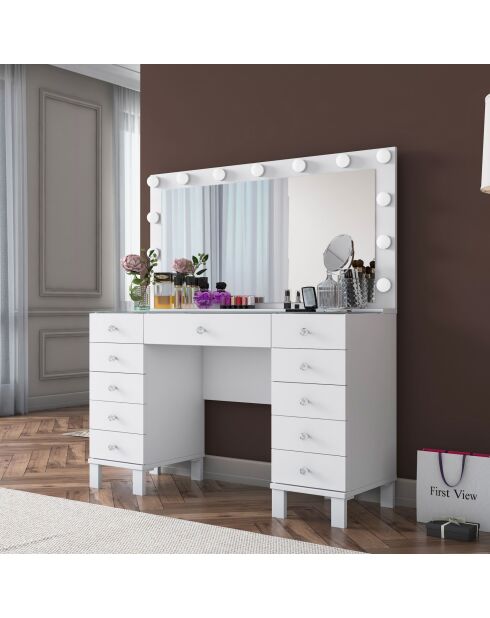 BJ137 make-uptafel - 3847 wit - 120 x 133,6 x 40 cm