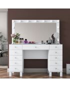 BJ137 make-uptafel - 3847 wit - 120 x 133,6 x 40 cm