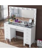 BJ137 make-uptafel - 3847 wit - 120 x 133,6 x 40 cm