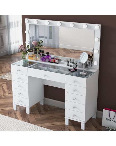 BJ137 make-uptafel - 3847 wit - 120 x 133,6 x 40 cm