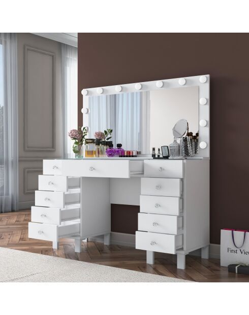BJ137 make-uptafel - 3847 wit - 120 x 133,6 x 40 cm