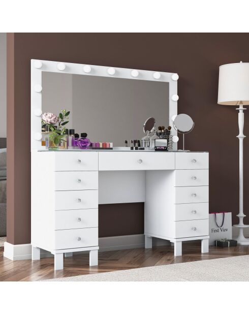 BJ137 make-uptafel - 3847 wit - 120 x 133,6 x 40 cm