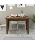 Kiev 507 notenhouten keukentafel - 110x75x72 cm