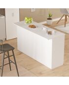 OR1-W witte keukentafel - 160x90x60 cm