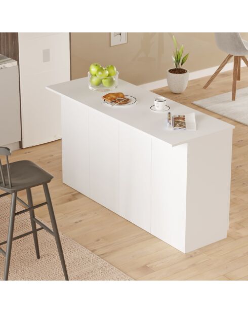 OR1-W witte keukentafel - 160x90x60 cm
