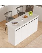 OR1-W witte keukentafel - 160x90x60 cm