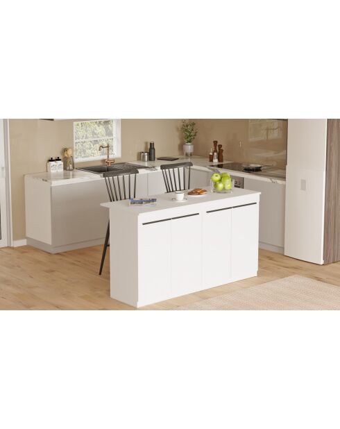 OR1-W witte keukentafel - 160x90x60 cm