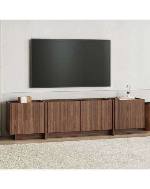 Lowen Milan TV-Ständer aus Nussbaumholz, 180 x 46 x 35 cm
