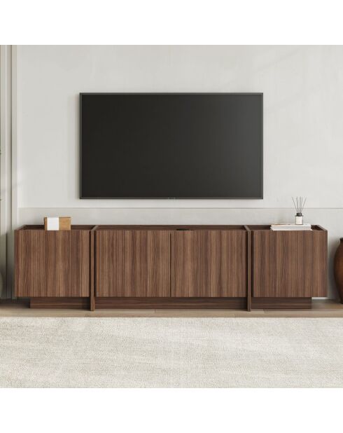 Lowen Milan TV-Ständer aus Nussbaumholz, 180 x 46 x 35 cm