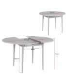 Viona uitschuifbare eettafel Atlantic pine - 131x75x100 cm