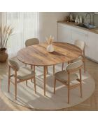 Viona uitschuifbare eettafel Atlantic pine - 131x75x100 cm