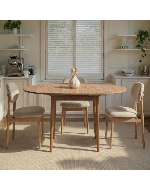 Viona uitschuifbare eettafel Atlantic pine - 131x75x100 cm