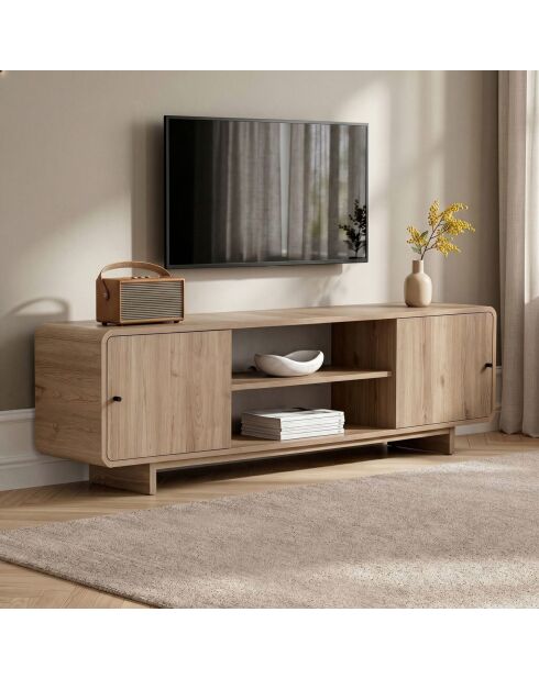 Mueble TV Mirel de roble - 180x52x34 cm