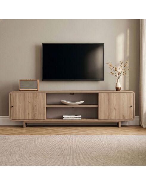 Mueble TV Mirel de roble - 180x52x34 cm