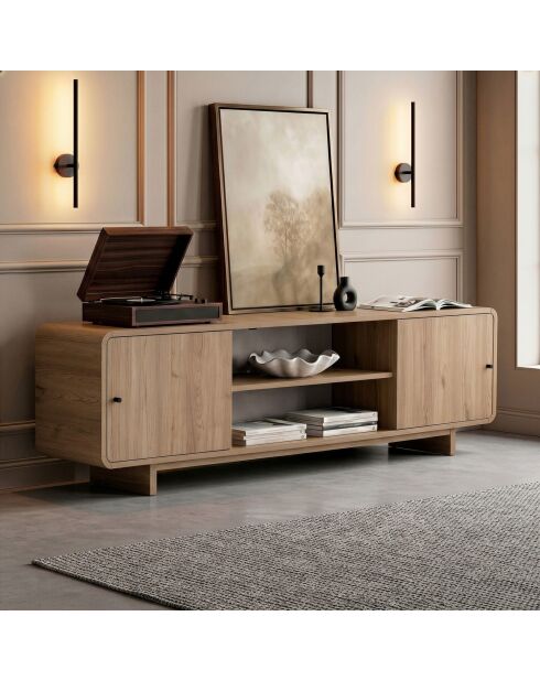 Mueble TV Mirel de roble - 180x52x34 cm
