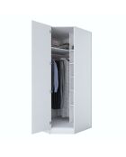 Garde-robe BA205 - 4595 blanc - 91 x 210 x 57,5 cm