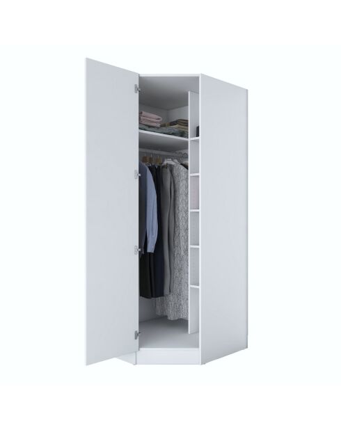 Garde-robe BA205 - 4595 blanc - 91 x 210 x 57,5 cm