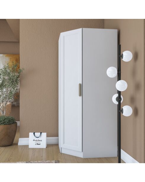 Armadio BA205 - 4595 bianco - 91 x 210 x 57,5 cm