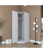 Garde-robe BA205 - 4595 blanc - 91 x 210 x 57,5 cm